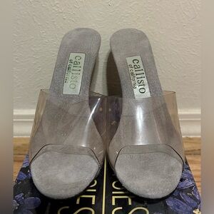 Callisto Of California Women’s Size 8 Heels Clear Front